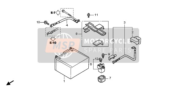 Honda SH150 2005 BATTERIE für ein 2005 Honda SH150